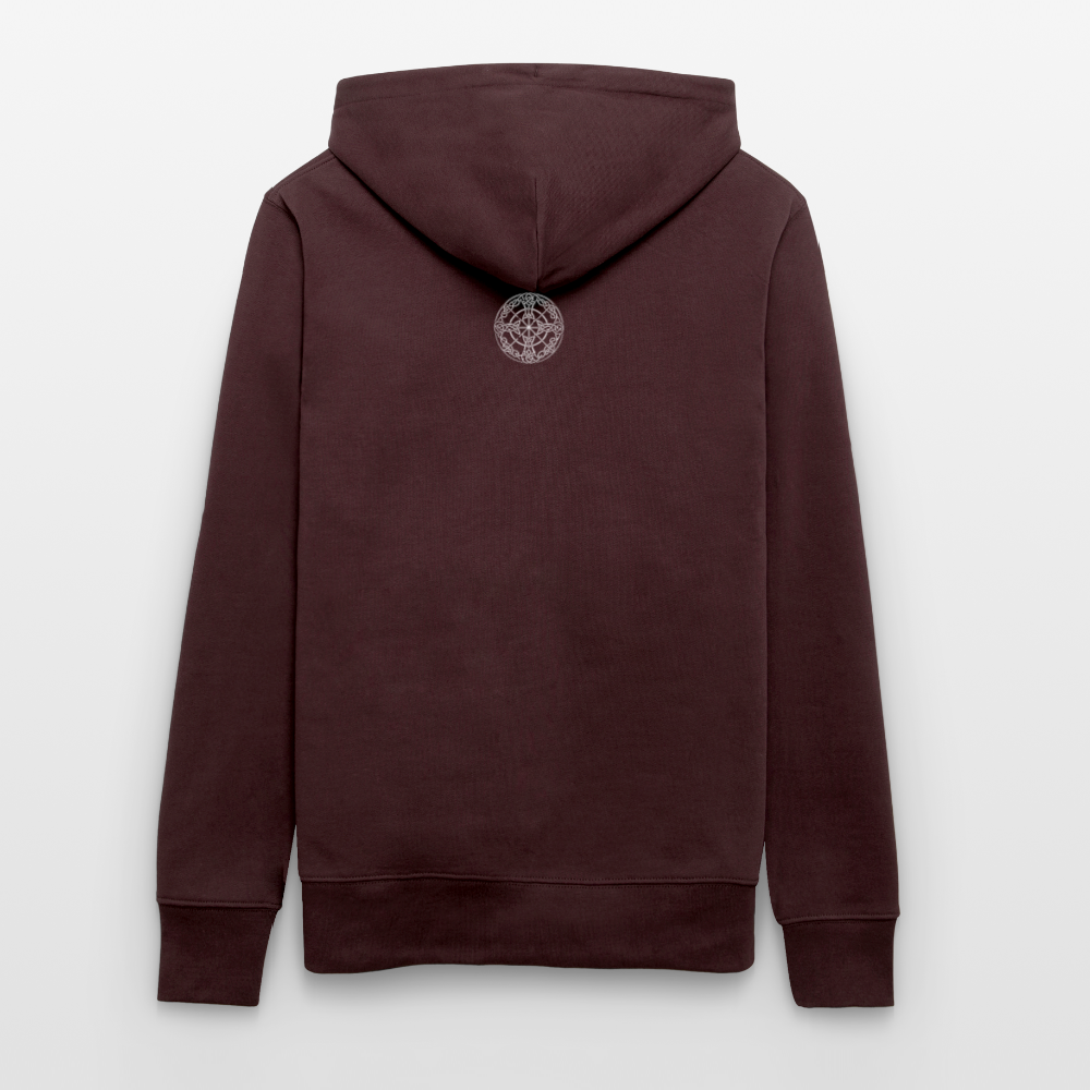 Runenkreis Unisex Hoodie – Mystische Power trifft gemütlichen Style - Maroon