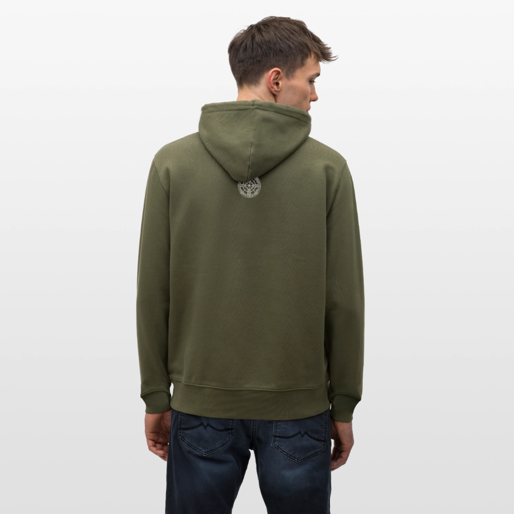 Runenkreis Unisex Hoodie – Mystische Power trifft gemütlichen Style - Khaki Grün