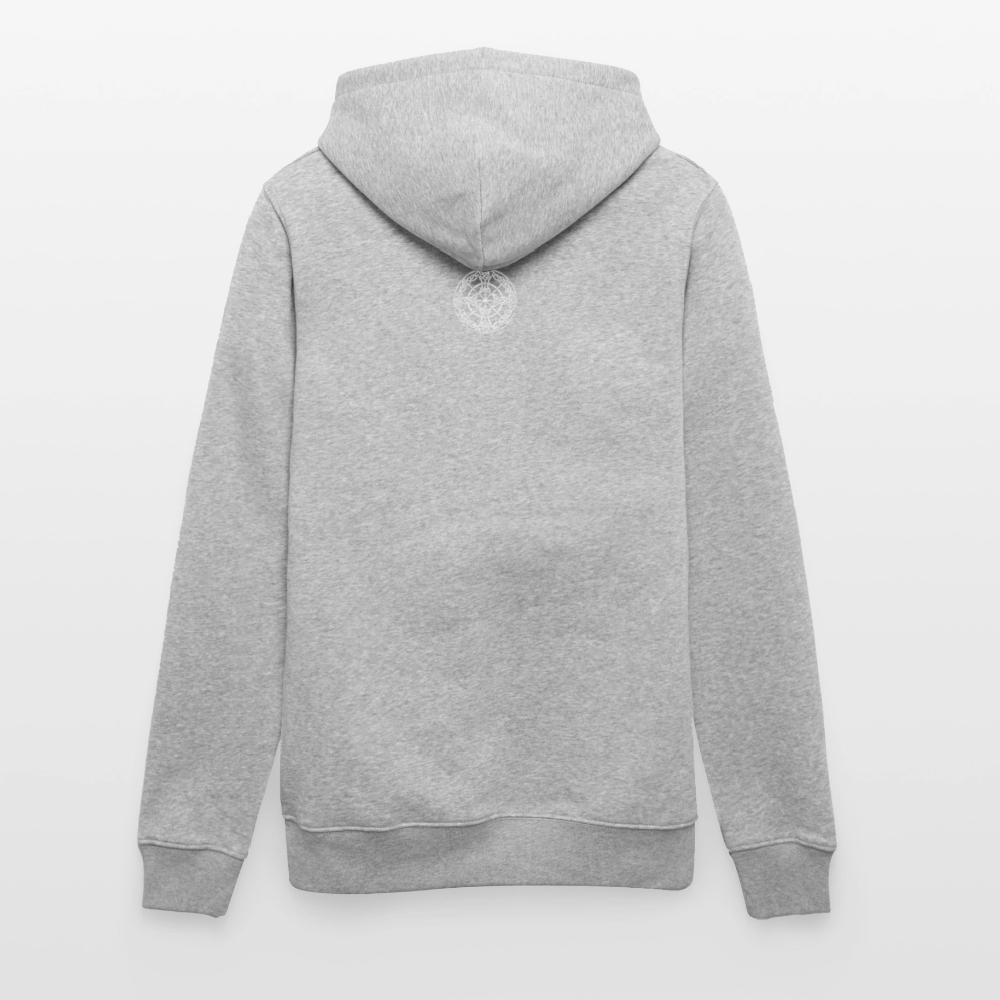 Runenkreis Unisex Hoodie – Mystische Power trifft gemütlichen Style - Grau meliert