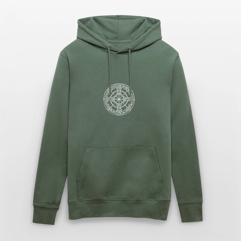 Runenkreis Unisex Hoodie – Mystische Power trifft gemütlichen Style - Tanngrün
