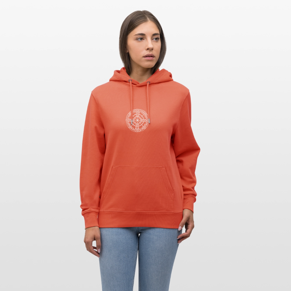 Runenkreis Unisex Hoodie – Mystische Power trifft gemütlichen Style - Hellrot