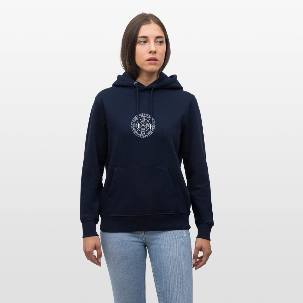 Runenkreis Unisex Hoodie – Mystische Power trifft gemütlichen Style - Navy
