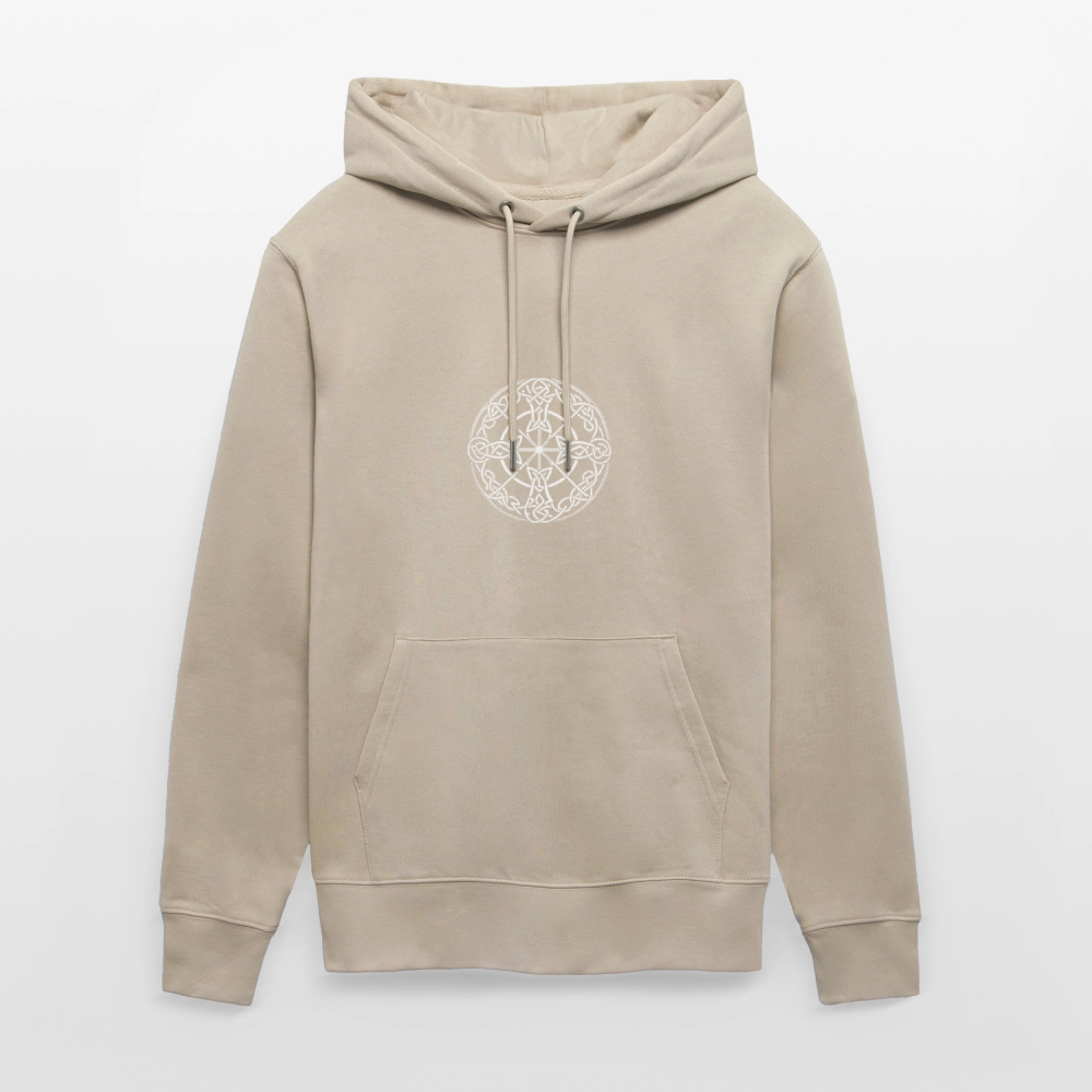 Runenkreis Unisex Hoodie – Mystische Power trifft gemütlichen Style - Beige