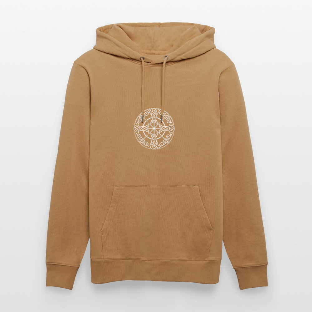 Runenkreis Unisex Hoodie – Mystische Power trifft gemütlichen Style - Karamell 