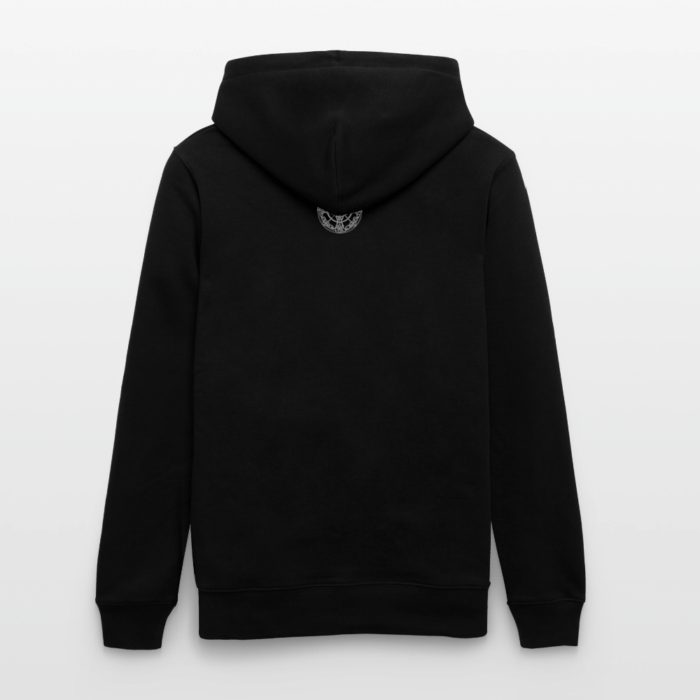 Runenkreis Unisex Hoodie – Mystische Power trifft gemütlichen Style - Schwarz