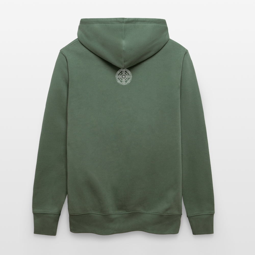 Runenkreis Unisex Hoodie – Mystische Power trifft gemütlichen Style - Tanngrün