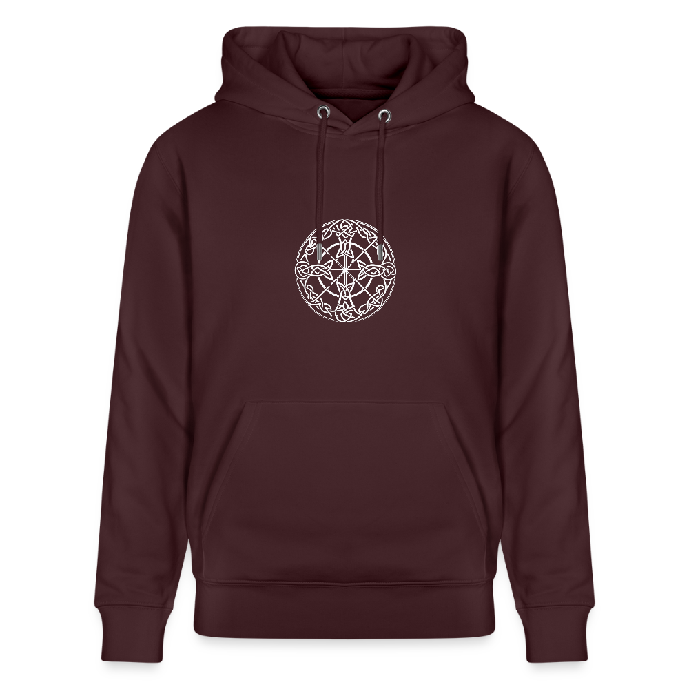 Runenkreis Unisex Hoodie – Mystische Power trifft gemütlichen Style - Maroon