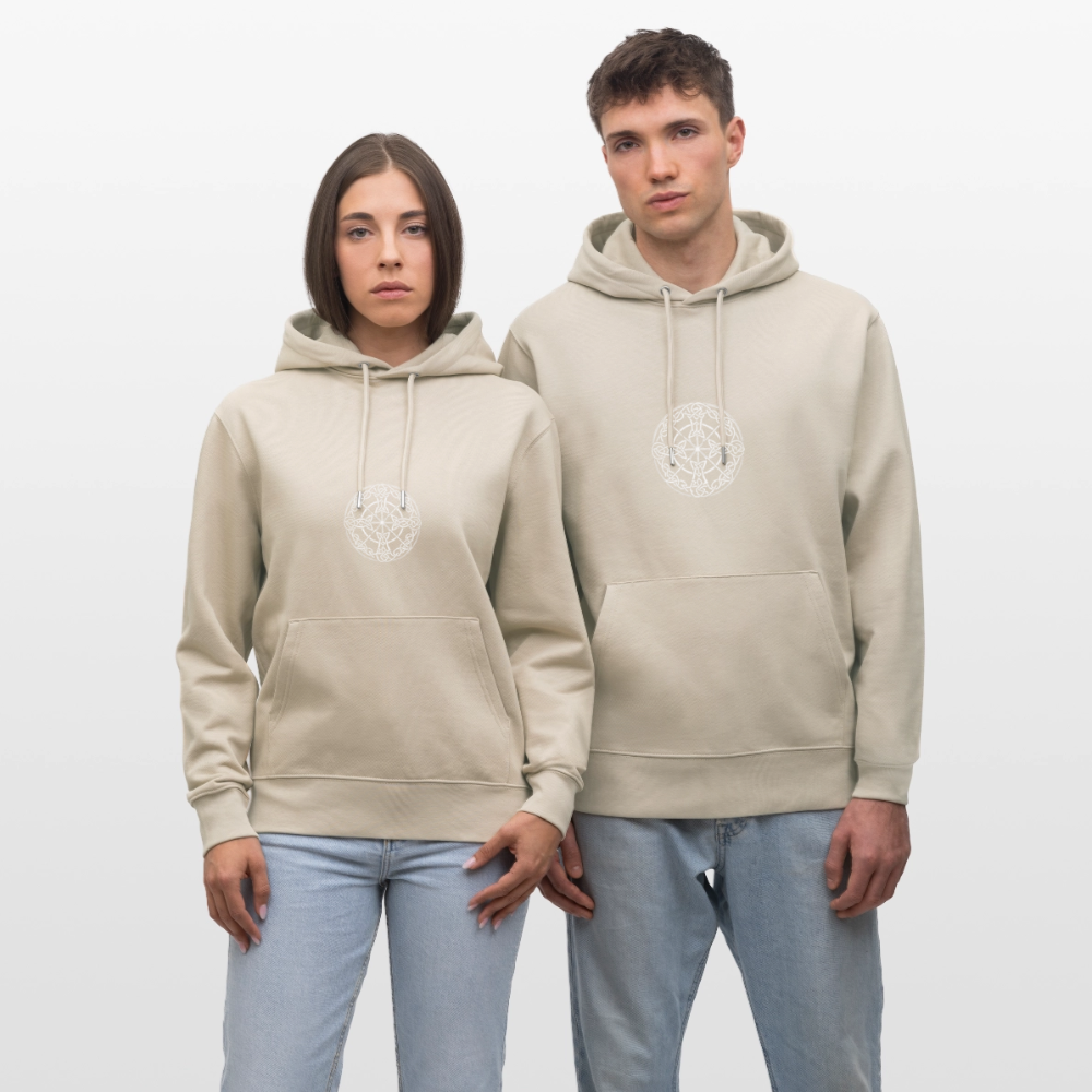 Runenkreis Unisex Hoodie – Mystische Power trifft gemütlichen Style - Beige