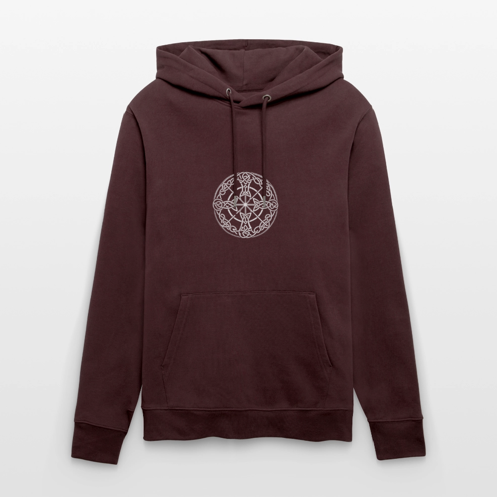 Runenkreis Unisex Hoodie – Mystische Power trifft gemütlichen Style - Maroon