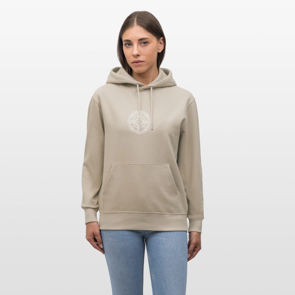 Runenkreis Unisex Hoodie – Mystische Power trifft gemütlichen Style - Beige
