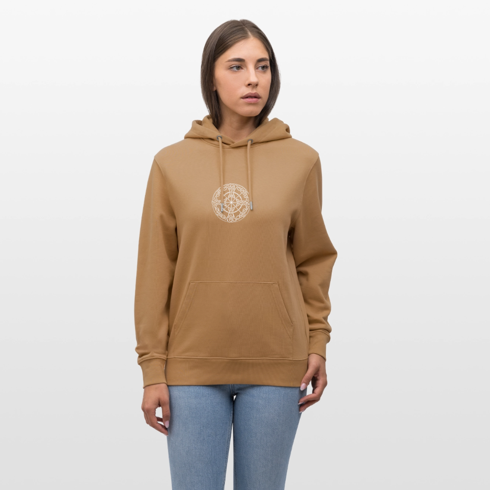 Runenkreis Unisex Hoodie – Mystische Power trifft gemütlichen Style - Karamell 