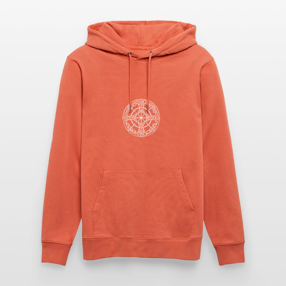 Runenkreis Unisex Hoodie – Mystische Power trifft gemütlichen Style - Hellrot