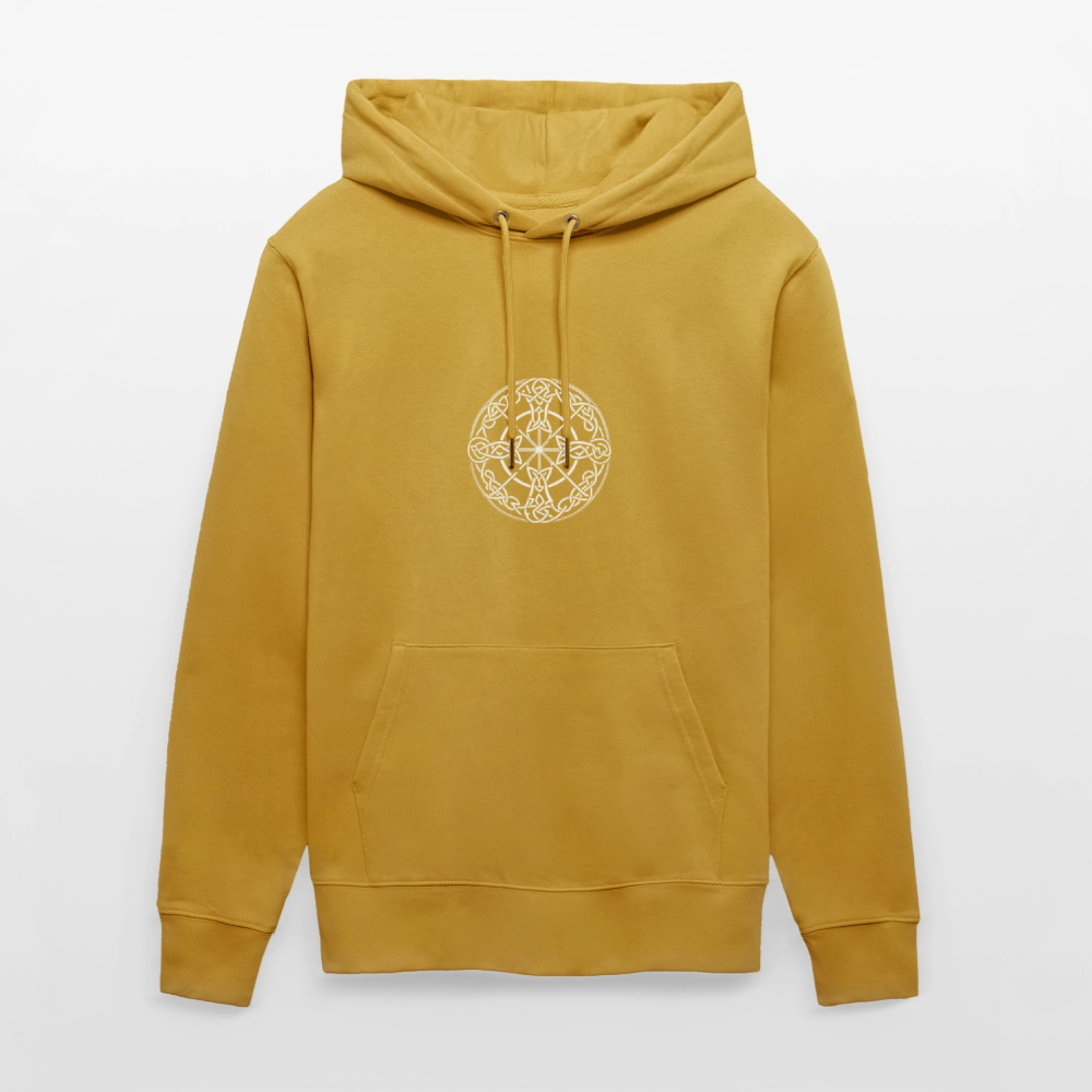 Runenkreis Unisex Hoodie – Mystische Power trifft gemütlichen Style - Ocker