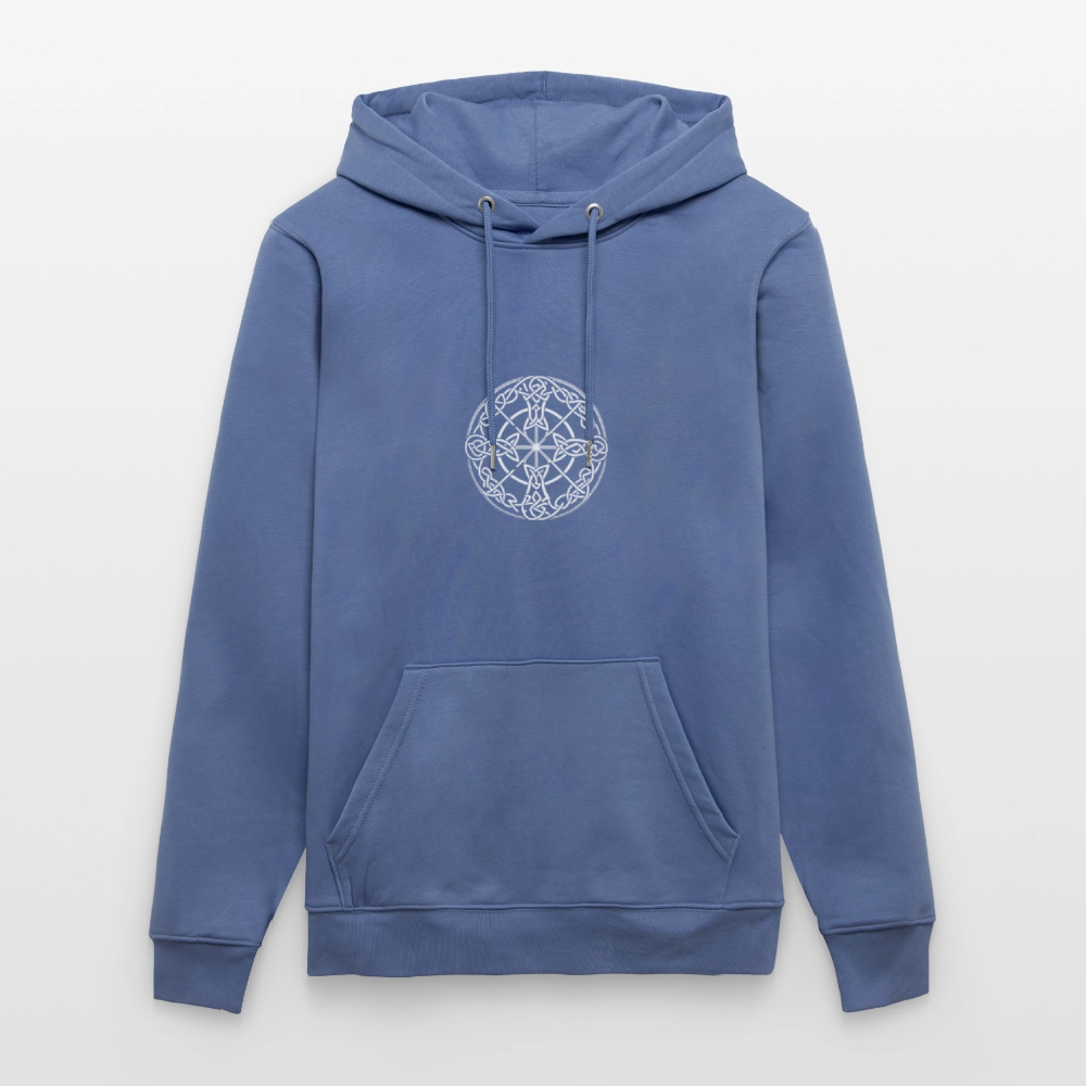 Runenkreis Unisex Hoodie – Mystische Power trifft gemütlichen Style - Blau